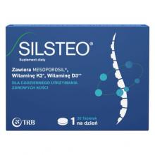 Zdjęcie produktu - Silsteo Krzem, witamina D, witamina K, 30 tabl.