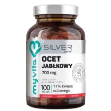Zdjęcie produktu - MyVita Silver Pure Ocet jabłkowy 700 mg, 50 kaps.