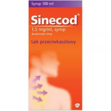 Zdjęcie produktu - SINECOD 1,5mg/ml Syrop, 100ml USZKODZONE TEKTUROWE OPAKOWANIE