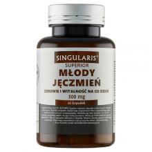 Zdjęcie produktu - SINGULARIS Młody jęczmień 500mg, 60 kaps.