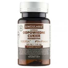 Zdjęcie produktu -  SINGULARIS Odpowiedni cukier Berberyna, 30 kapsułek