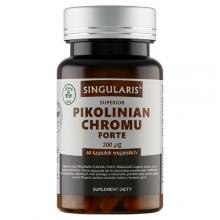 Zdjęcie produktu - Singularis Pikolinian Chromu Forte 200mcg, 60 kaps. KR&Oacute;TKA DATA 31.08.2026