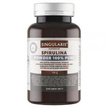 Zdjęcie produktu - SINGULARIS Spirulina Powder 100%, 100g KR&Oacute;TKA DATA 31.10.2026