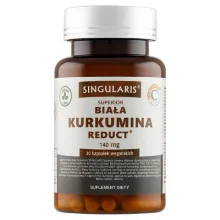 Zdjęcie produktu - SINGULARIS Superior Biała kurkumina Reduct, 30kaps.KR&Oacute;TKA DATA 31.10.2026