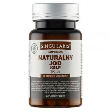 Zdjęcie produktu - SINGULARIS Superior Naturalny Jod Kelp 200 &micro;g, 60 kapsułek wegańskich