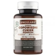 Zdjęcie produktu - SINGULARIS Superior Odpowiedni cukier Berberyna, 60kaps.