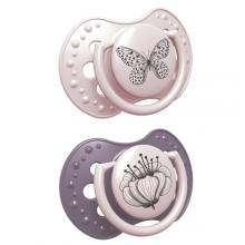 Zdjęcie produktu - Lovi Botanic Girl Smoczek silikonowy dynamiczny 0-6 m, 2 szt.