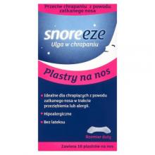 Zdjęcie produktu - Snoreeze Ulga w chrapaniu Plastry na nos, rozmiar duży, 10 szt.