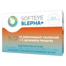 Zdjęcie produktu - SOFTEYE BLEPHA+  Chusteczki okulistyczne do higieny powiek (14 szt.) + ogrzewalny kompres