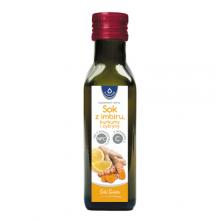 Zdjęcie produktu - OLEOFARM Sok z imbiru, kurkumy i cytryny z witaminą C, 100ml