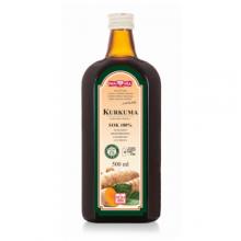 Zdjęcie produktu - Polska R&oacute;ża Sok z kurkumy 100%, 500 ml 