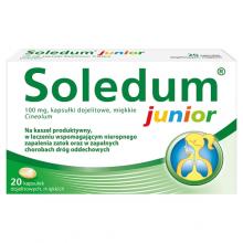 Zdjęcie produktu - Soledum Junior 100 mg, 20 kapsułek dojelitowych miękkich