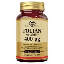 Zdjęcie produktu - SOLGAR Folian (Metafolin&reg;) 400 &micro;g - 50 tabletek