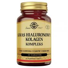 Zdjęcie produktu - Solgar Kwas hialuronowy Kolagen Kompleks, 30 tabl.