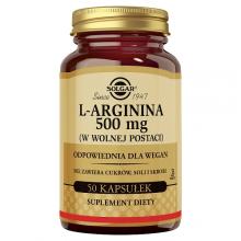 Zdjęcie produktu - Solgar L-Arginina 500 mg, 50 kaps.