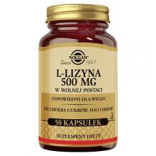 Zdjęcie produktu - SOLGAR L-lizyna 500 mg, 50 kaps.