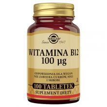 Zdjęcie produktu - SOLGAR Naturalna witamina B12 0,1 mg, 100 tabl.
