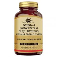 Zdjęcie produktu - SOLGAR Omega 3 Koncentrat oleju rybiego, 60 kaps. - suplement diety z kwasami omega