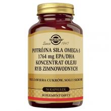 Zdjęcie produktu - SOLGAR Omega 3 potr&oacute;jna siła 1764 mg, 50 kapsułek