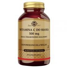 Zdjęcie produktu - SOLGAR Witamina C 500 mg smak żurawinowo-malinowy - 90 pastylek