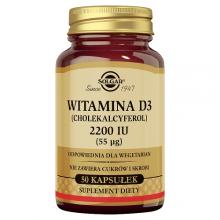 Zdjęcie produktu - SOLGAR Witamina D3 2200 IU - 50 kaps.