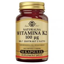 Zdjęcie produktu - SOLGAR Witamina K2 naturalna 0,1 mg - 50 kapsułek