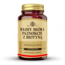 Zdjęcie produktu - Solgar Włosy Sk&oacute;ra Paznokcie z Biotyną, 60 tabl.