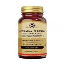 Zdjęcie produktu - SOLGAR Żurawina wielkoowocowa z dodatkiem witaminy C, 60 kaps.