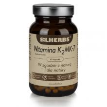 Zdjęcie produktu - SOLHERBS Witamina K2MK-7, 60 kapsułek	