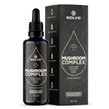 Zdjęcie produktu - Solve Labs Mushroom Complex Liquid Ekstrakt z 4 grzyb&oacute;w w kroplach, 60 ml