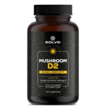 Zdjęcie produktu - Solve Labs Witamina D2 z grzyb&oacute;w Shiitake 2000 IU, 60 kaps.