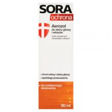 Zdjęcie produktu - Sora Ochrona Aerozol do sk&oacute;ry głowy i włos&oacute;w, 50 ml
