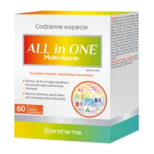 Zdjęcie produktu - ALL in ONE Multivitamin kompleks witamin i składnik&oacute;w mineralnych, 60 tabl.