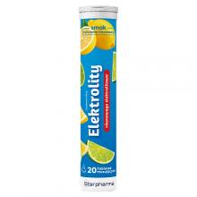 Zdjęcie produktu - Elektrolity smak cytrynowo-limonkowy, 20 tabl. musujących