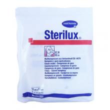 Zdjęcie produktu - STERILUX ES Kompresy gazowe jałowe 12-warstwowe 17-nitkowe 10cm x 10cm, 3 szt.