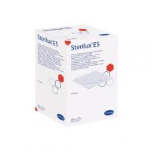 Zdjęcie produktu - STERILUX Kompresy gazowe jałowe 17-nitkowe 12-warstwowe 7,5cm x 7,5cm, 25 szt.	