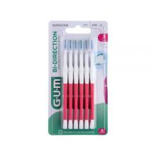 Sunstar GUM Bi-Direction Szczoteczki międzyzębowe 1,2mm (r&oacute;żowe 2614), 6 szt.
