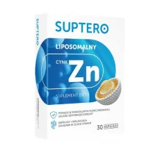 Zdjęcie produktu - SUPTERO Liposomalna Cynk, 30 kaps. KR&Oacute;TKA DATA 31.12.2026