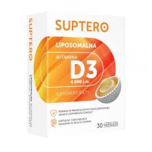 SUPTERO Liposomalna witamina D3 4000 j.m., 30 kaps.