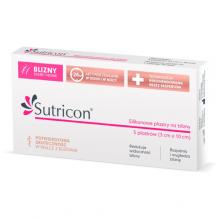 Zdjęcie produktu - SUTRICON Plastry silikonowe na blizny 3 cm x 10 cm, 5 sztuk 