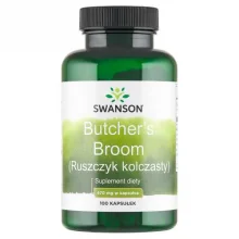 Zdjęcie produktu - Swanson Butcher's Broom Ruszczyk kolczasty 470 mg, 100 kaps.