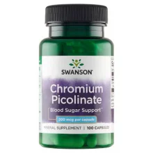Zdjęcie produktu - SWANSON Chromium picolinate Pikolinian chromu 200 mcg, 100 kapsułek