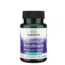 Zdjęcie produktu - SWANSON Chromium picolinate Pikolinian chromu 200 mcg, 100 kapsułek