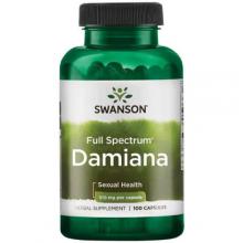 Zdjęcie produktu - SWANSON Damiana 510mg - 100 kaps.