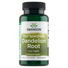 Zdjęcie produktu - SWANSON Dandelion Root Mniszek lekarski 515mg, 60 kapsułek