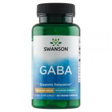 Zdjęcie produktu - SWANSON GABA Forte 750 mg, 60 kaps.