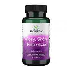SWANSON Włosy, sk&oacute;ra, paznokcie, 60 tabletek