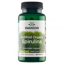 Zdjęcie produktu - SWANSON Spirulina certfied, 180 tabletek