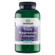 Zdjęcie produktu - SWANSON Triple Magnesium complex Kompleks trzech form magnezu 400 mg - 300 kapsułek