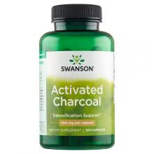 Zdjęcie produktu - SWANSON Węgiel Drzewny Aktywny 260mg - 120kaps.